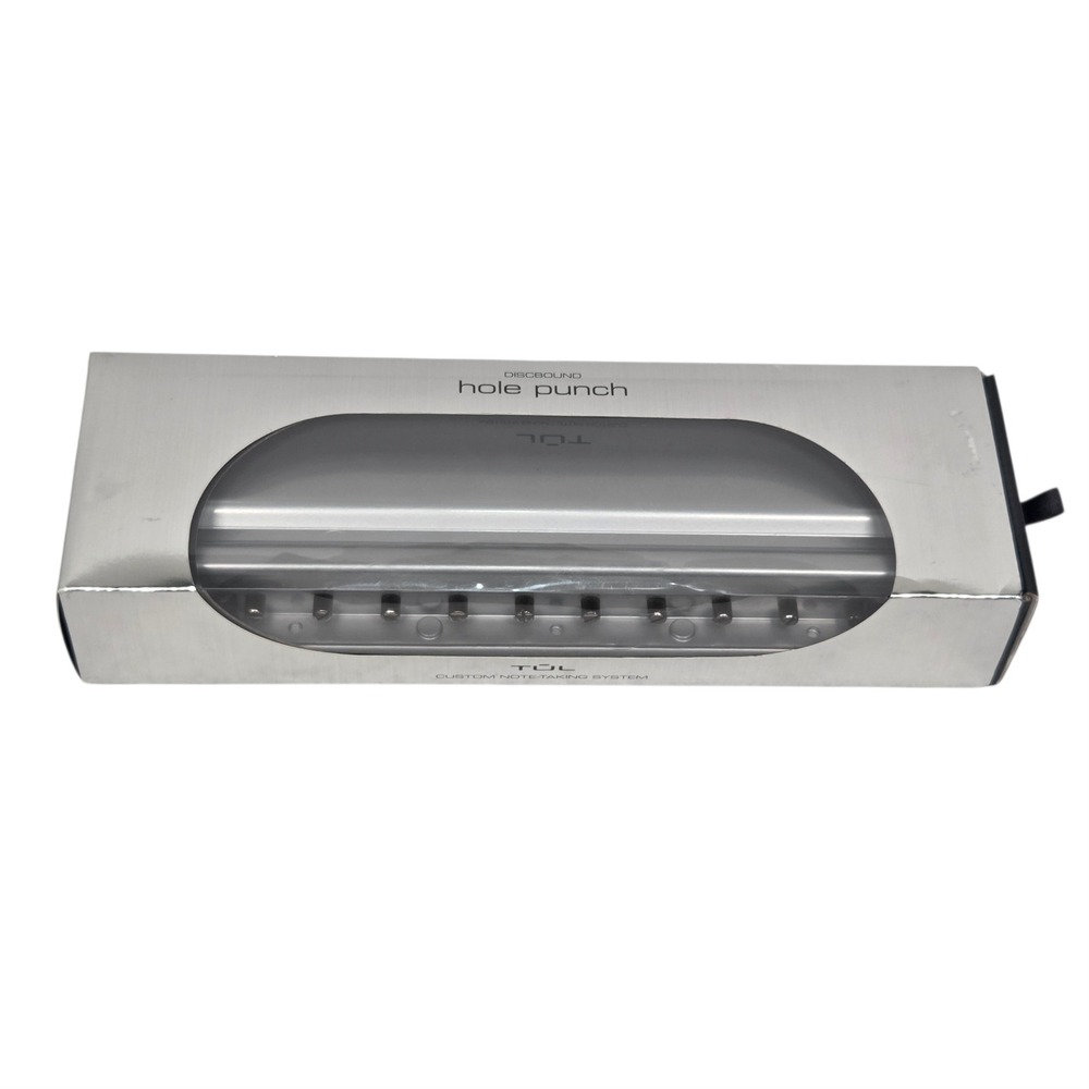 TUL Discbound 12-Hole Punch Custom Note-Taking‎ System Silver w/ Box Complete